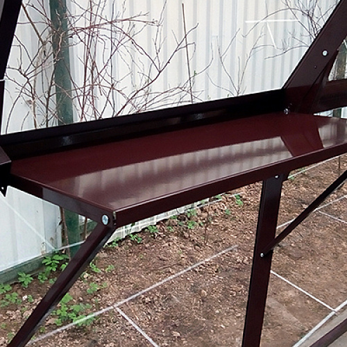 Полка с окраской в оцинковоную теплицу GLASS HOUSE