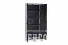 Уличный шкаф TOOMAX 2х дверный глубокий WOODY'S XL (4 полки), антрацит