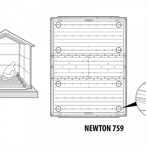 Сарай пластиковый Newton 759