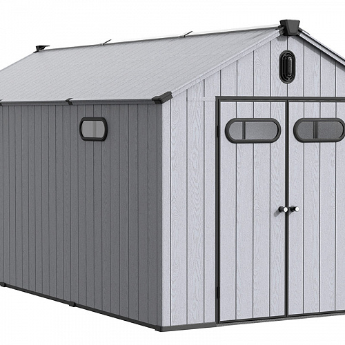 Сарай пластиковый Black Fox Summit 11,5м2, серый/темно-серый