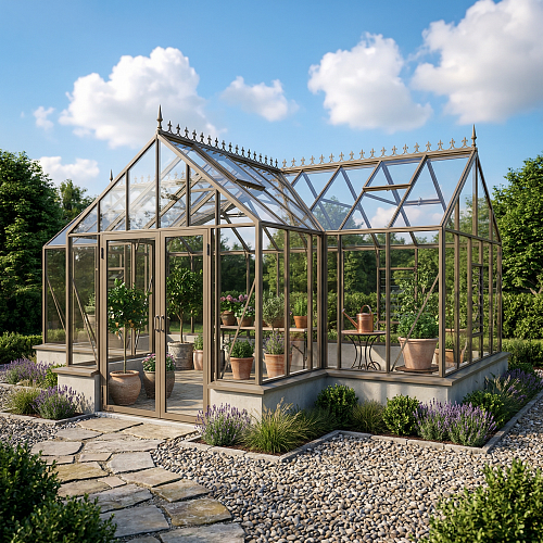 Теплица АЛЬФА  с тамбуром 4.0