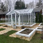 Теплица Botanik T Standard с минитамбуром и комплектом поворотных дверей Ботаник