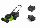 Газонокосилка аккумуляторная GREENWORKS GC82LM51SP2K2