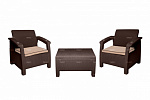 Комплект TWEET Balcony Set, цвет: белый, коричневый