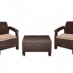 Комплект TWEET Balcony Set, цвет: белый, коричневый