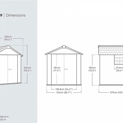 Сарай пластиковый Oakland 759