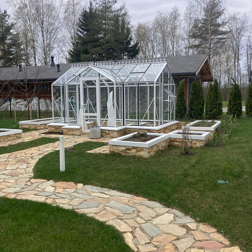 Теплица Botanik T Standard с минитамбуром и комплектом поворотных дверей Ботаник