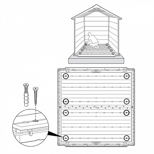 Сарай пластиковый Newton 757