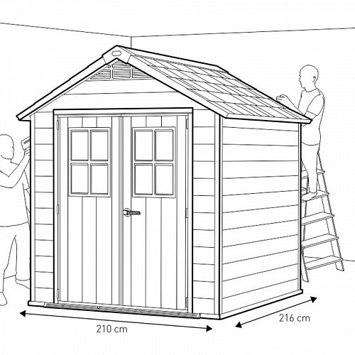 Сарай пластиковый Newton 757