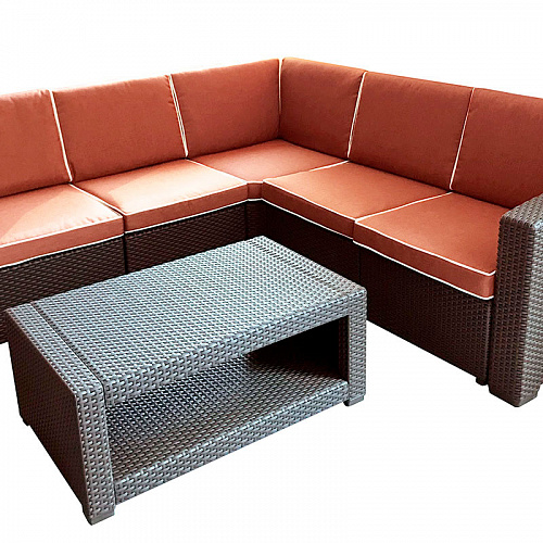 Комплект мебели Rattan Premium Corner, венге