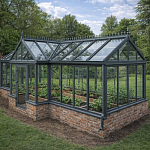 Теплица АЛЬФА  с тамбуром 4.0