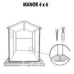 Сарай пластиковый Manor 4*6