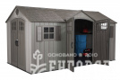 Сарай пластиковый WoodLook 15*8 DD