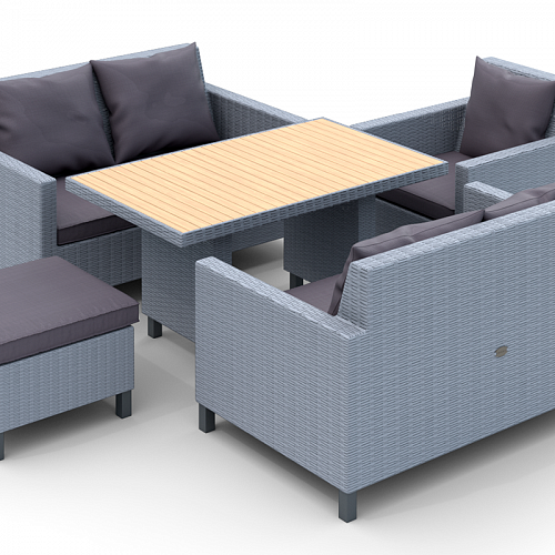 Комплект плетеной мебели MOKKA BELLA Family малый