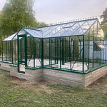 Теплица Botanik Т Maximum с минитамбуром и комплектом купейных дверей Ботаник