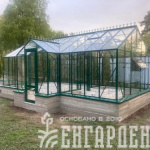 Теплица Botanik Т Maximum с минитамбуром и комплектом купейных дверей Ботаник