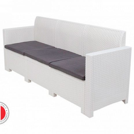 Комплект мебели NEBRASKA SOFA 3 (3х местный диван), венге, белый