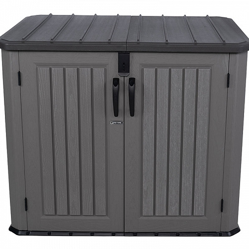 Ящик пластиковый WoodLook, 1380 л, серый