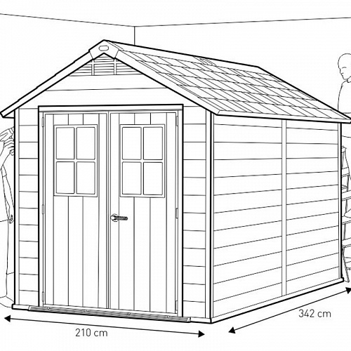 Сарай пластиковый Newton 7511