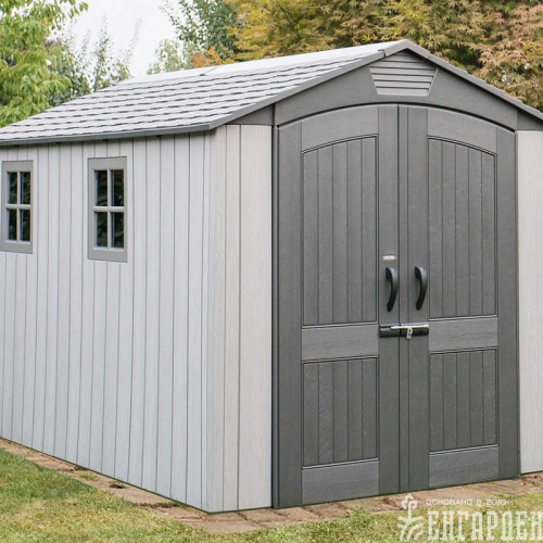 Сарай пластиковый WoodLook 7*12