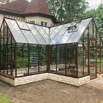 Теплица Botanik T Style 45 Standard с тамбуром Standard с комплектом купейной дверью Ботаник