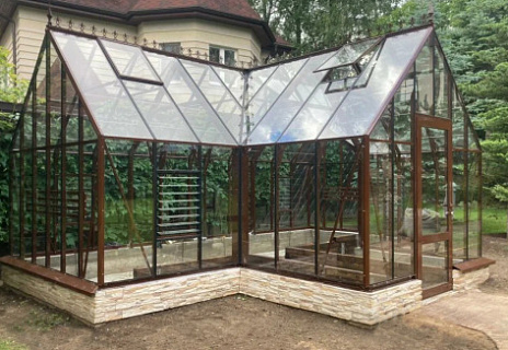 Теплица Botanik T Style 45 Standard с тамбуром Standard с комплектом купейной дверью Ботаник
