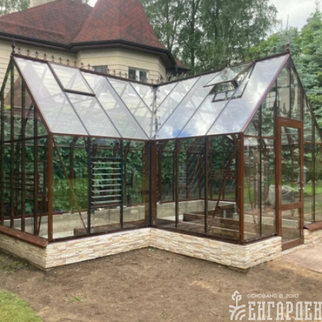 Теплица Botanik T Style 45 Standard с тамбуром Standard с комплектом купейной двери Ботаник