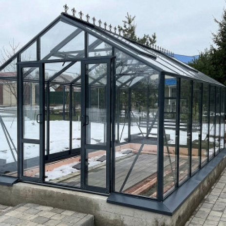 Теплица Botanik Standard с комплектом купейной двери Ботаник