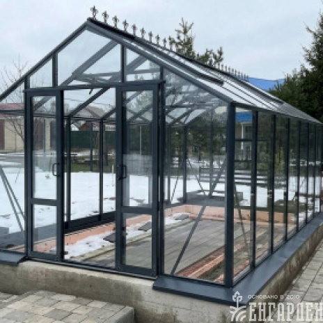 Теплица Botanik Standard с комплектом купейной двери Ботаник