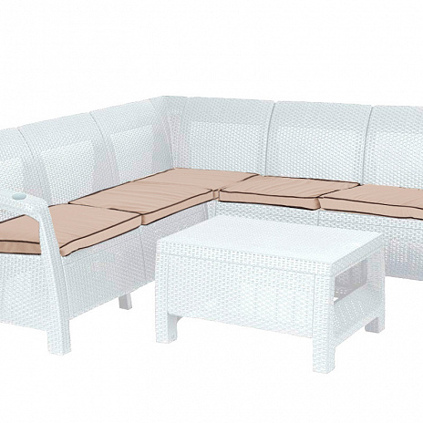 Мебель Tweet Диван угловой, венге, белый