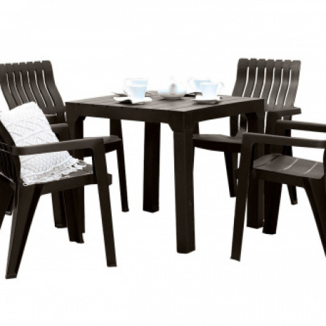 Комплект мебели b:rattan Boston Set, венге,антрацит