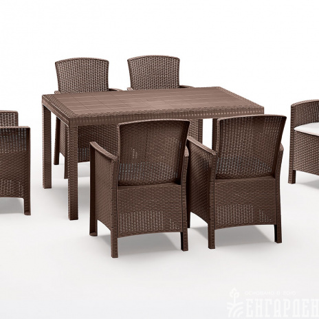 Комплект Lido Set, белый, венге