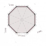 Беседки Виктория d 2,5