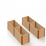 Комплект прямых грядок в теплицу Botanik Standard Ботаник 