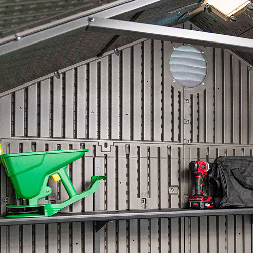 Сарай пластиковый WoodLook 15*8 DD