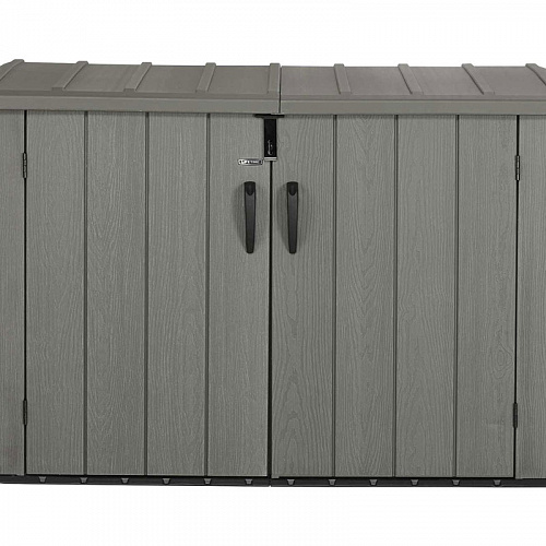 Ящик пластиковый WoodLook, 2100 л, серый