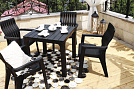Комплект мебели b:rattan Boston Set, венге,антрацит