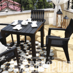 Комплект мебели b:rattan Boston Set, венге,антрацит