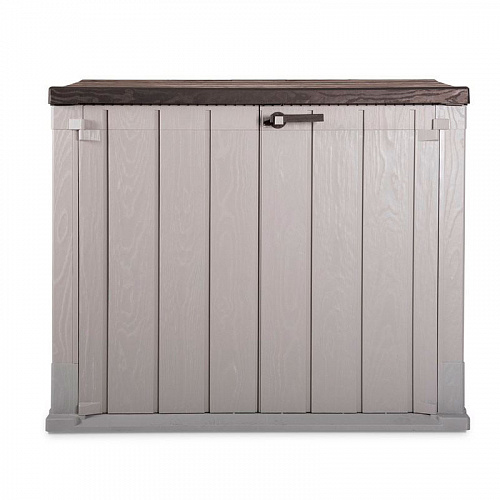 Ящик пластиковый TOOMAX Wood Style 842л СЕРЫЙ/КОРИЧНЕВЫЙ