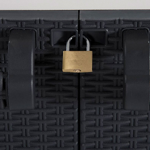 Уличный шкаф TOOMAX 2х дверный глубокий SANTORINI XL (2 полки), светло-серый/антрацит