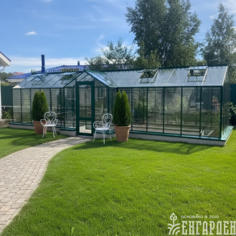 Теплица Botanik Т Maximum с минитамбуром и комплектом поворотных дверей Ботаник
