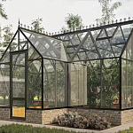 Теплица Botanik T Style 45 Standard с тамбуром Mini с комплектом купейной двери Ботаник