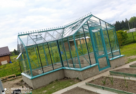 Теплица Botanik Т Standard с тамбуром и комплектом купейных дверей Ботаник