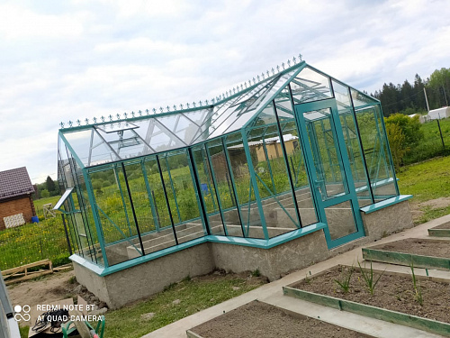Теплица Botanik Т Standard с тамбуром и комплектом купейных дверей Ботаник