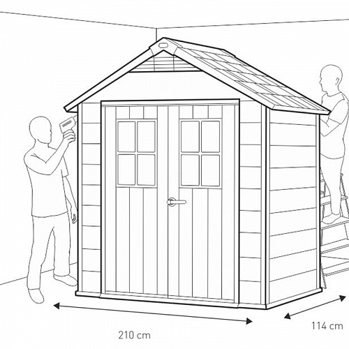 Сарай пластиковый Oakland 754