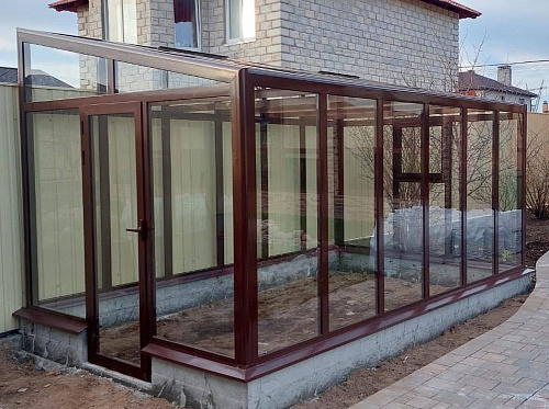 Односкатная теплица Люкс