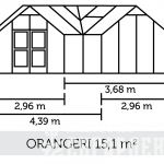 Теплица с тамбуром: Juliana Orangeri Anthracite ( Джулиана)