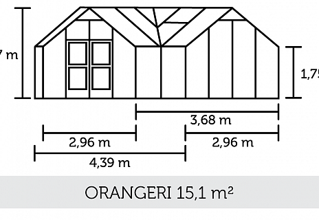 Теплица с тамбуром: Juliana Orangeri Anthracite ( Джулиана)