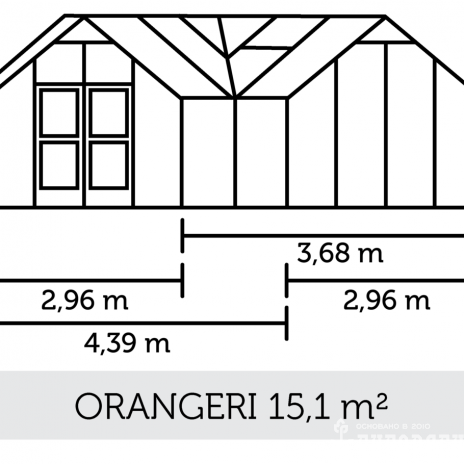 Теплица с тамбуром: Juliana Orangeri Anthracite ( Джулиана)