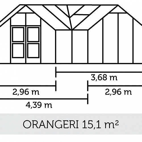 Теплица с тамбуром: Juliana Orangeri Anthracite ( Джулиана)